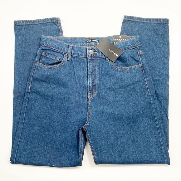 NEW Fashion Nova I Got It From My Mama denim jeans - Picture 2 of 5